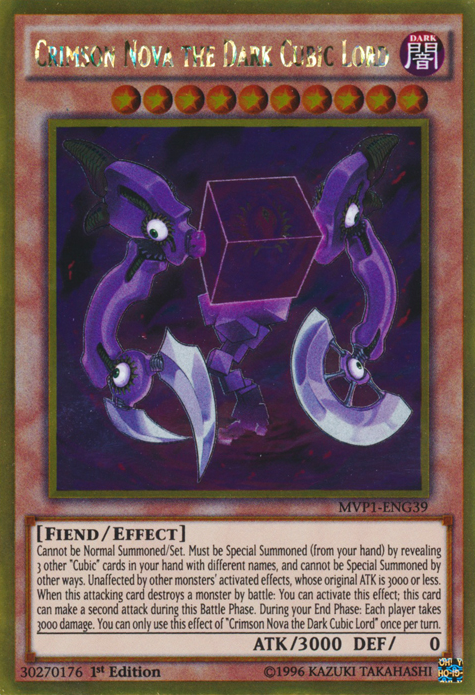 Crimson Nova the Dark Cubic Lord [MVP1-ENG39] Gold Rare | Odin's Place
