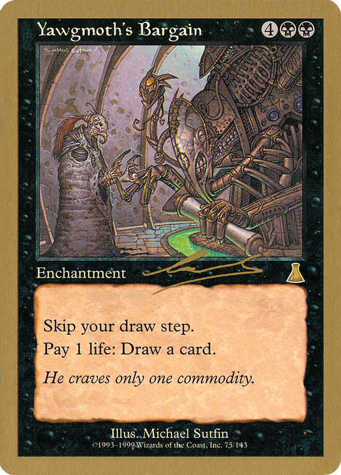 Yawgmoth's Bargain (Nicolas Labarre) [World Championship Decks 2000] | Odin's Place