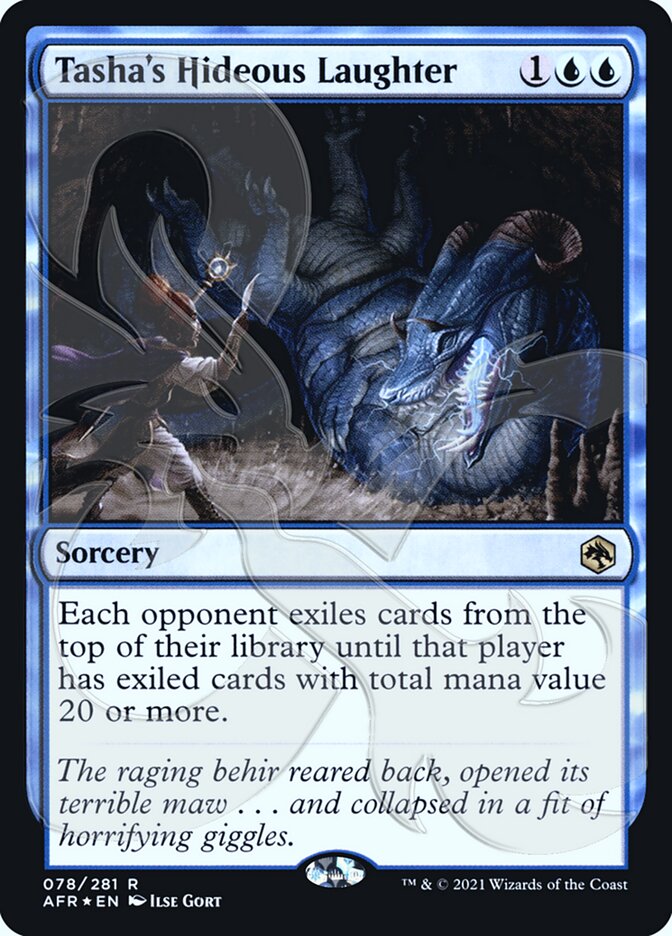 Tasha's Hideous Laughter (Ampersand Promo) [Dungeons & Dragons: Adventures in the Forgotten Realms Promos] | Odin's Place