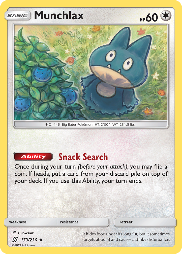 Munchlax (173/236) [Sun & Moon: Unified Minds] | Odin's Place