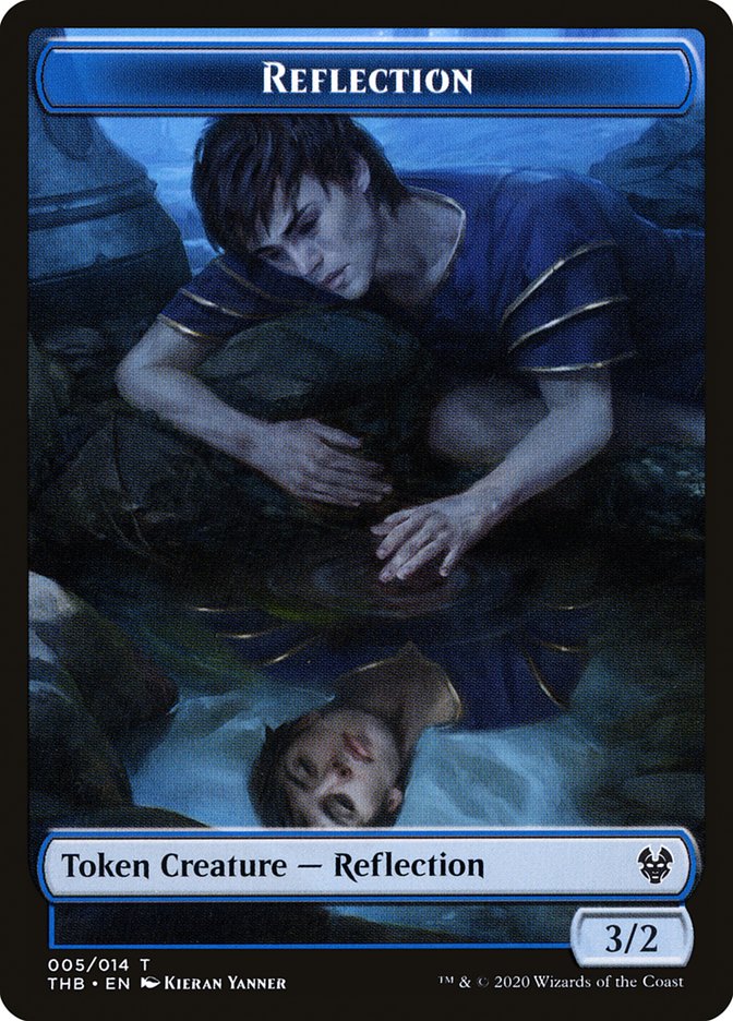 Human Soldier // Reflection Double-Sided Token [Theros Beyond Death Tokens] | Odin's Place