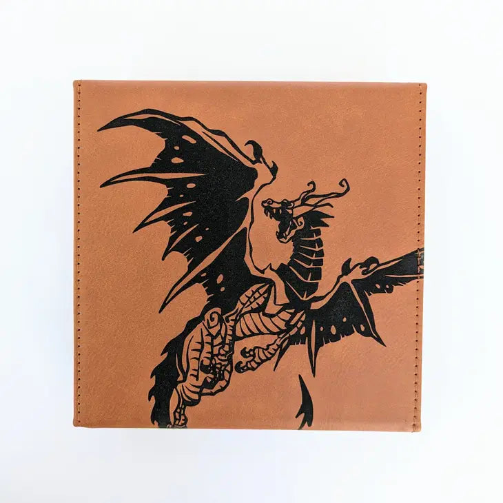 NTSD Gaming Vegan Leather Dice Box, Assorted Styles | Odin's Place