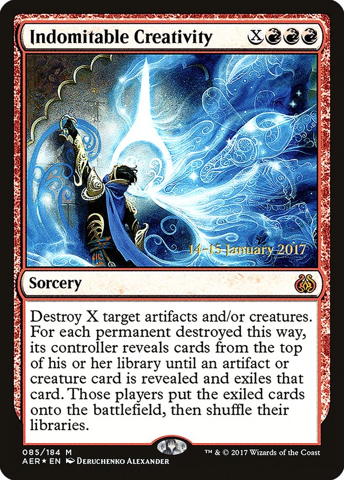 Indomitable Creativity (85) [Aether Revolt Prerelease Promos] | Odin's Place