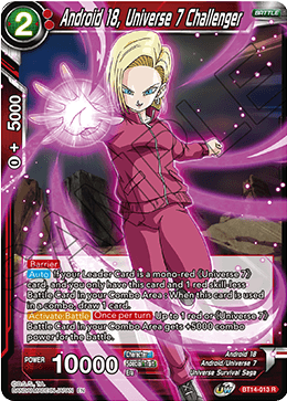 Android 18, Universe 7 Challenger (BT14-013) [Cross Spirits] | Odin's Place
