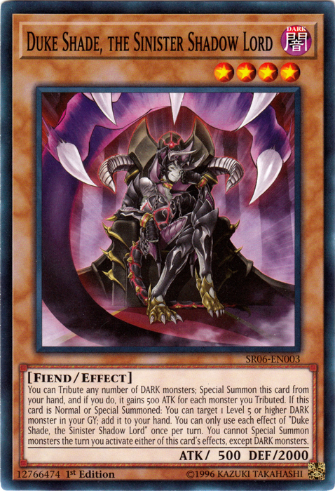 Duke Shade, the Sinister Shadow Lord [SR06-EN003] Common | Odin's Place
