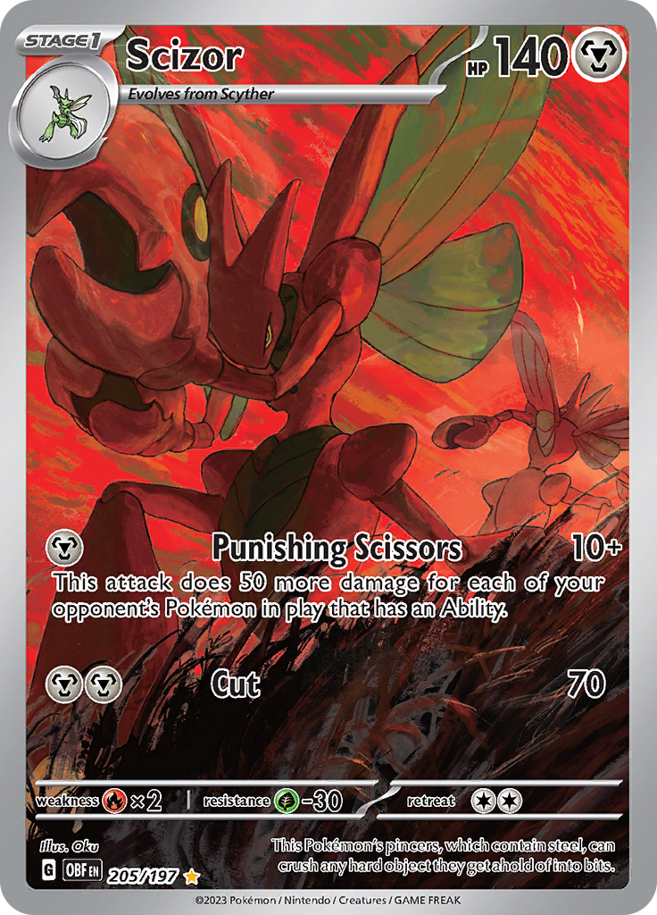 Scizor (205/197) [Scarlet & Violet: Obsidian Flames] | Odin's Place