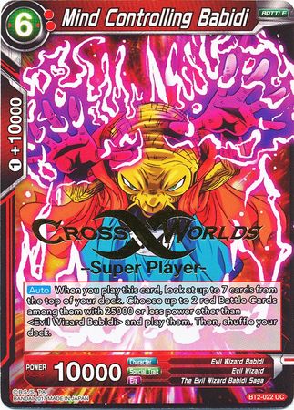 Mind Controlling Babidi (Super Player Stamped) (BT2-022) [Tournament Promotion Cards] | Odin's Place