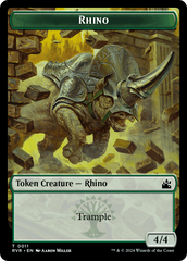 Goblin (0008) // Rhino Double-Sided Token [Ravnica Remastered Tokens] | Odin's Place