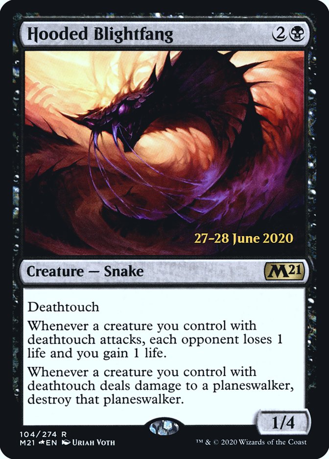 Hooded Blightfang [Core Set 2021 Prerelease Promos] | Odin's Place