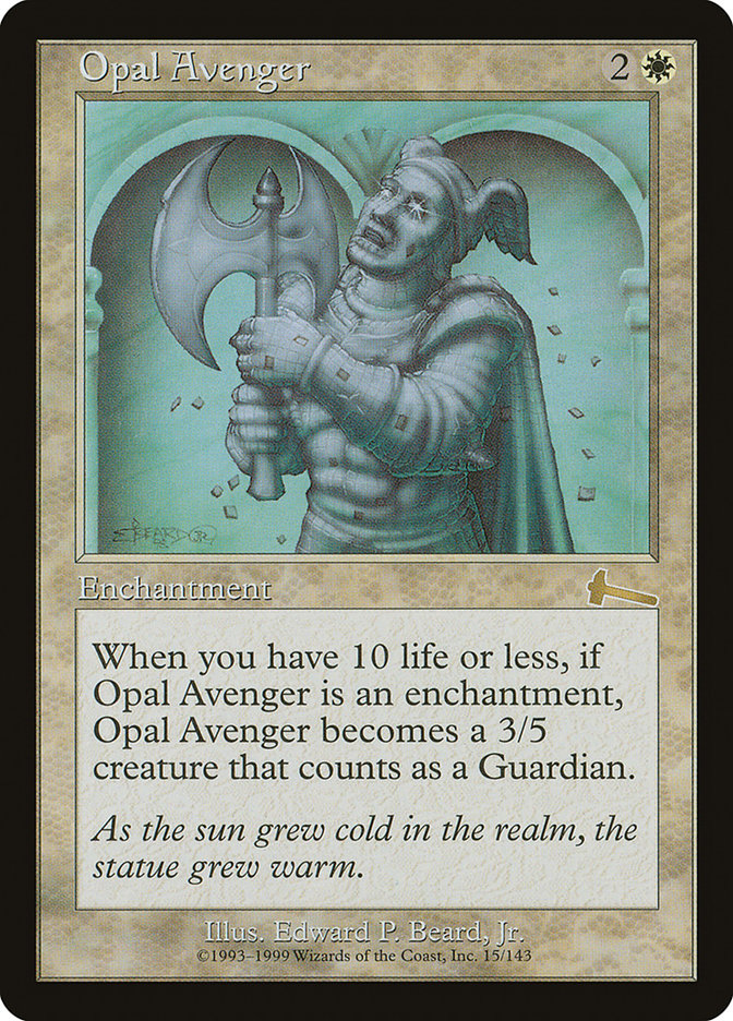 Opal Avenger (15) [Urza's Legacy] | Odin's Place