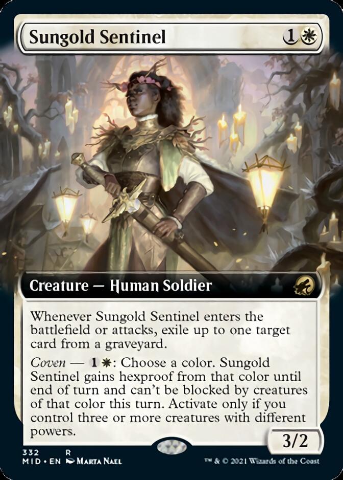 Sungold Sentinel (Extended Art) [Innistrad: Midnight Hunt] | Odin's Place