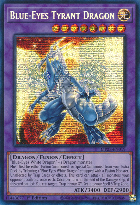 Blue-Eyes Tyrant Dragon [MP23-EN019] Prismatic Secret Rare | Odin's Place