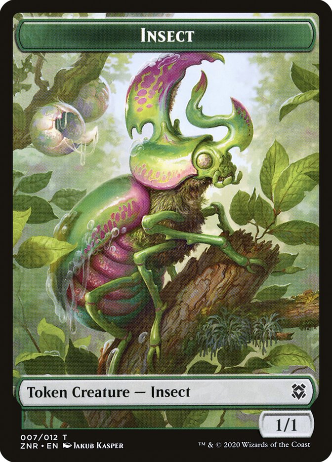 Cat Beast // Insect Double-Sided Token [Zendikar Rising Tokens] | Odin's Place