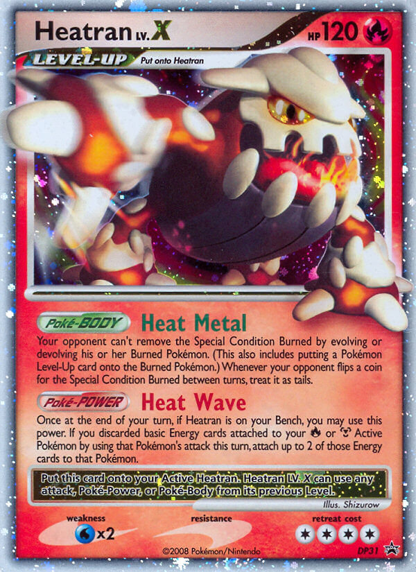 Heatran LV.X (DP31) [Diamond & Pearl: Black Star Promos] | Odin's Place