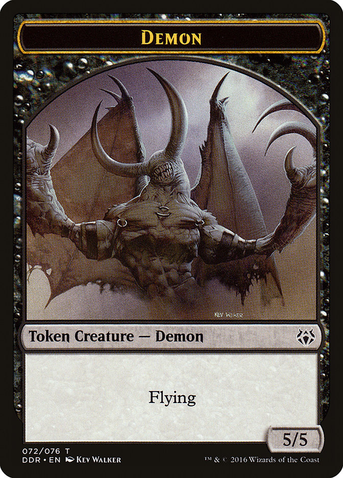 Demon Token (72) [Duel Decks: Nissa vs. Ob Nixilis] | Odin's Place