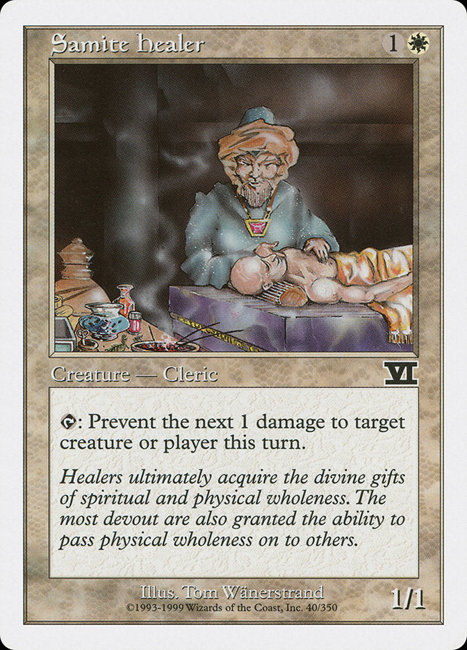 Samite Healer (40) [Classic Sixth Edition] | Odin's Place