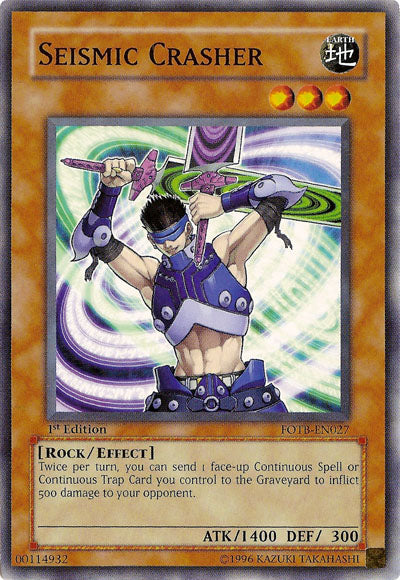Seismic Crasher [FOTB-EN027] Common | Odin's Place