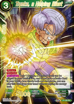 Trunks, a Helping Blast (Gold Stamped) (P-128) [Mythic Booster] | Odin's Place