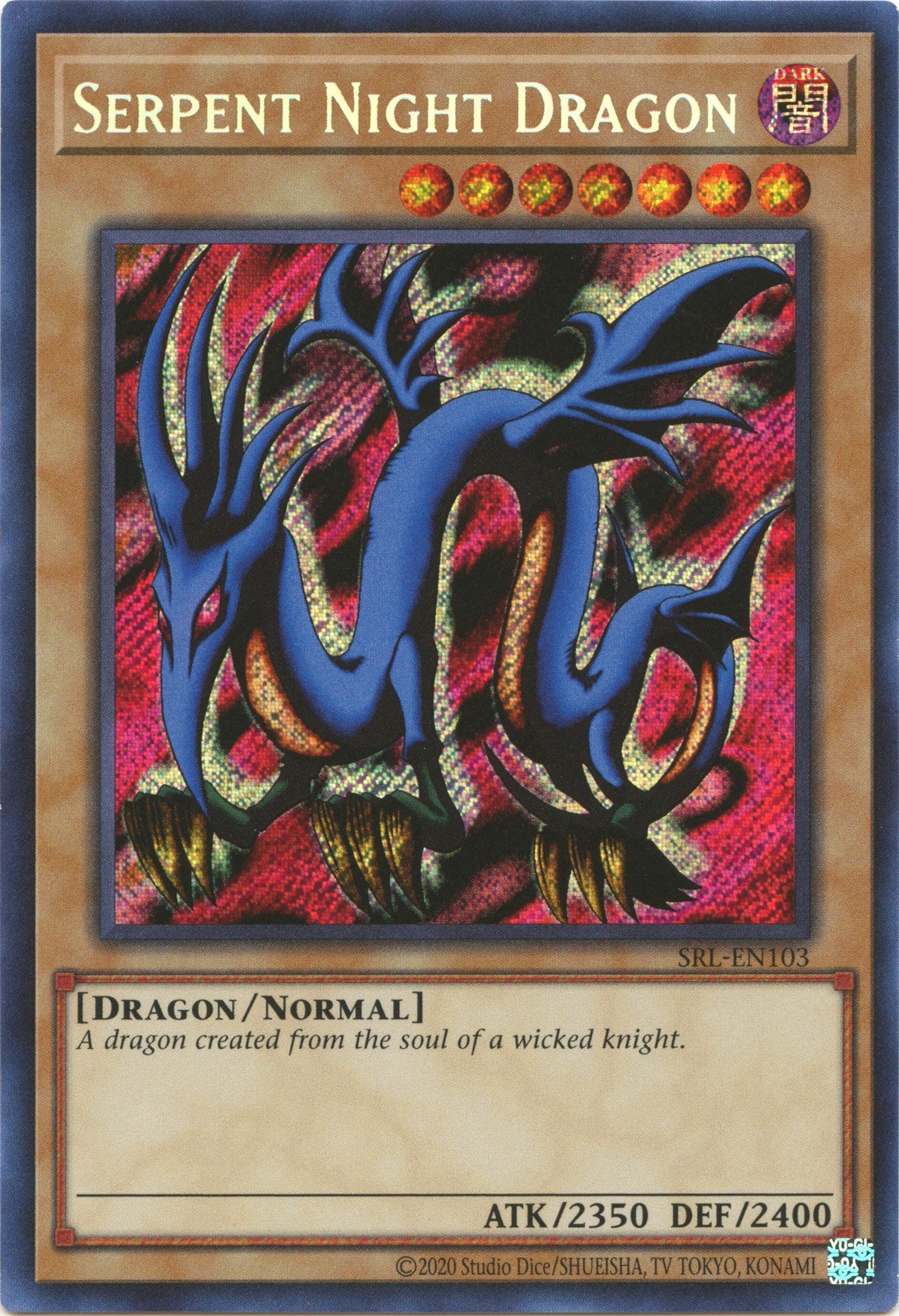 Serpent Night Dragon (25th Anniversary) [SRL-EN103] Secret Rare | Odin's Place