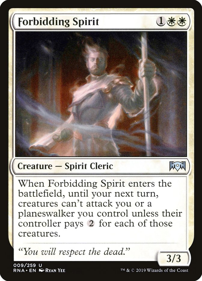 Forbidding Spirit (9) [Ravnica Allegiance] | Odin's Place