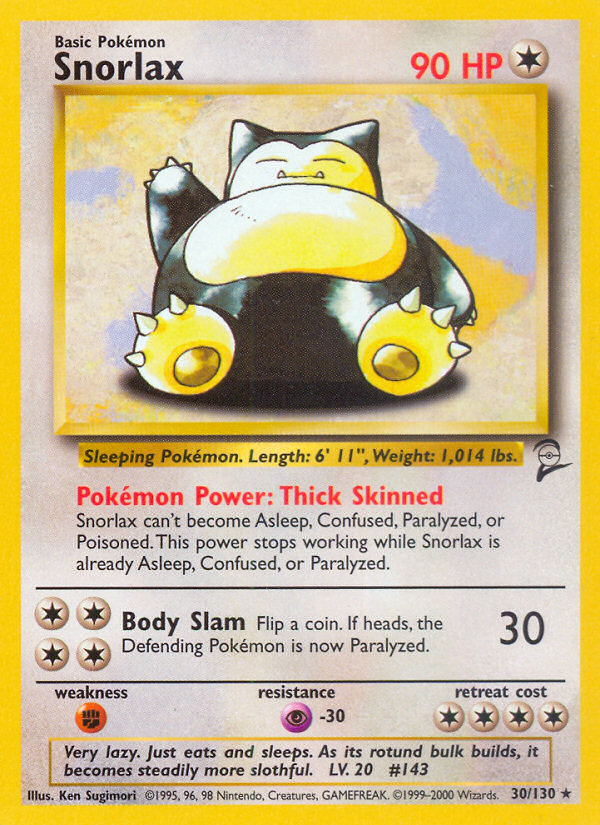 Snorlax (30/130) [Base Set 2] | Odin's Place