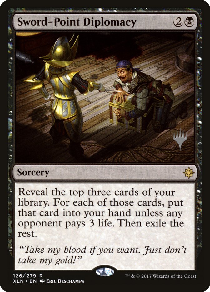Sword-Point Diplomacy (Promo Pack) [Ixalan Promos] | Odin's Place