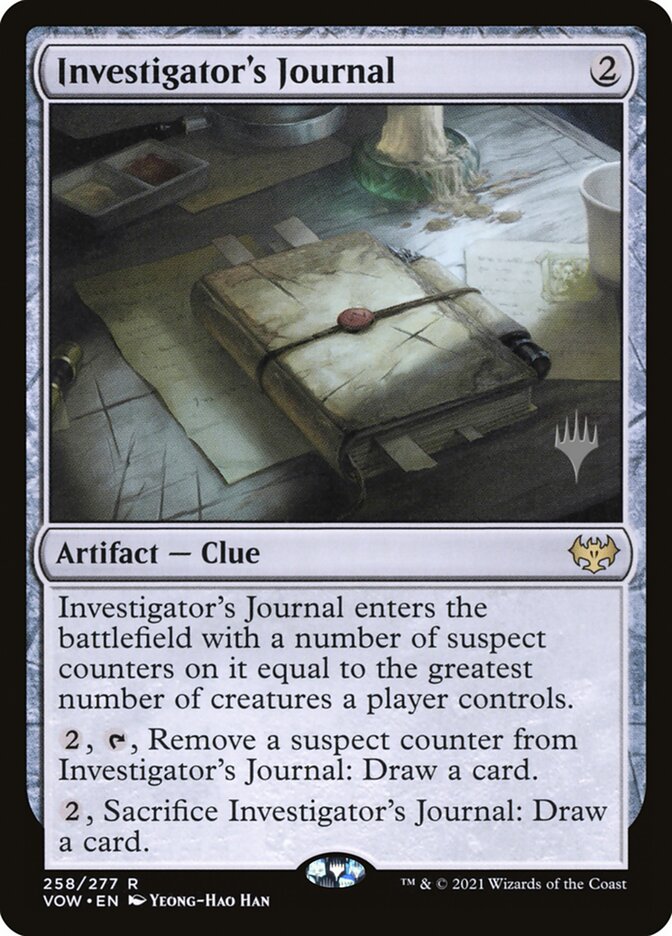 Investigator's Journal (Promo Pack) [Innistrad: Crimson Vow Promos] | Odin's Place