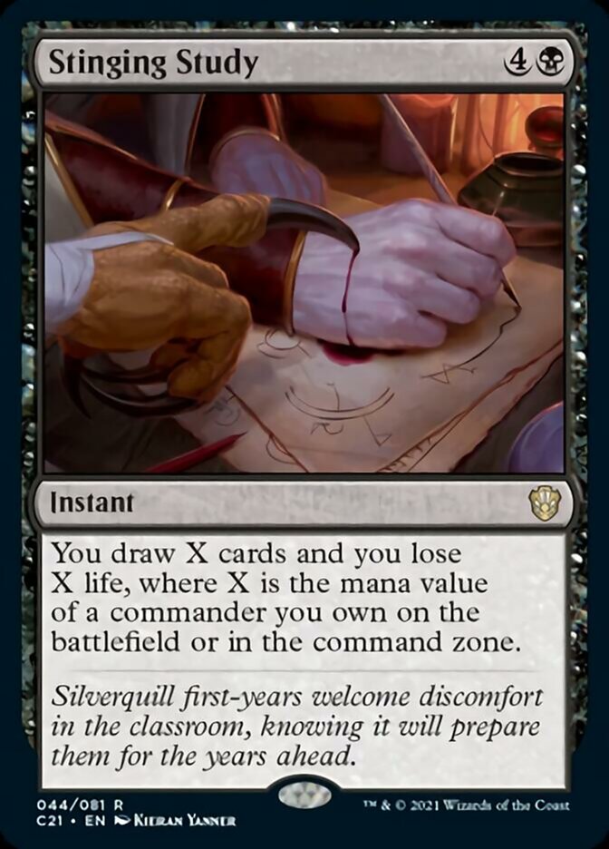 Stinging Study [Commander 2021] | Odin's Place