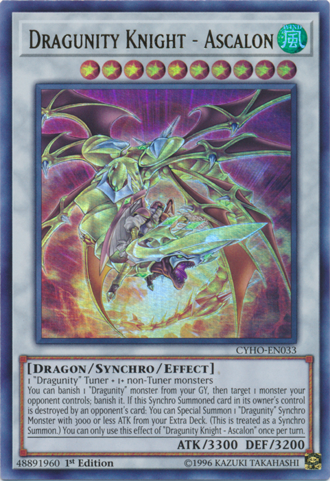 Dragunity Knight - Ascalon [CYHO-EN033] Ultra Rare | Odin's Place