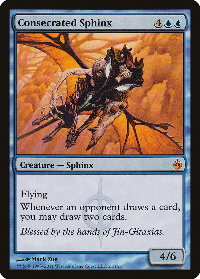 Consecrated Sphinx (21) [Mirrodin Besieged] | Odin's Place