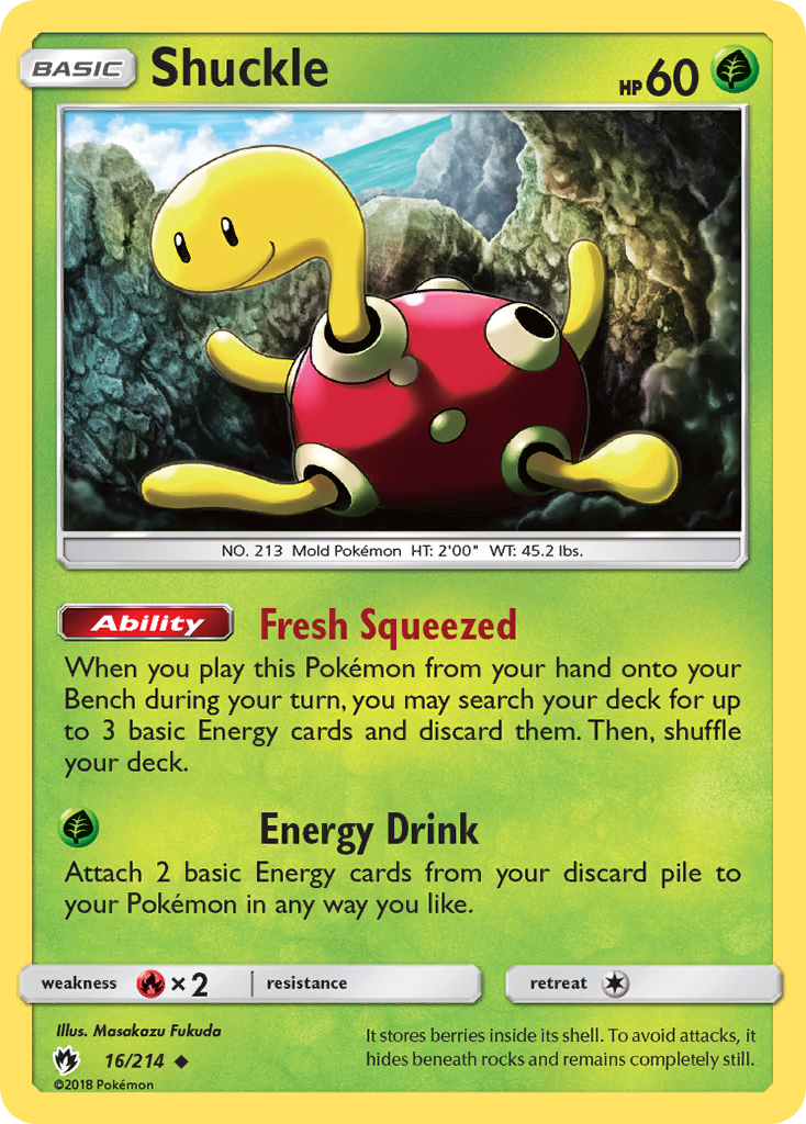 Shuckle (16/214) [Sun & Moon: Lost Thunder] | Odin's Place