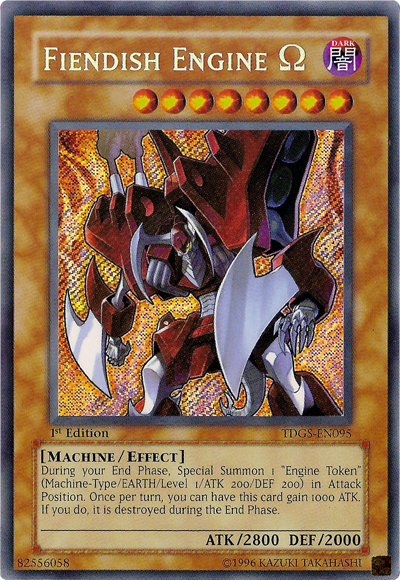 Fiendish Engine Omega [TDGS-EN095] Secret Rare | Odin's Place