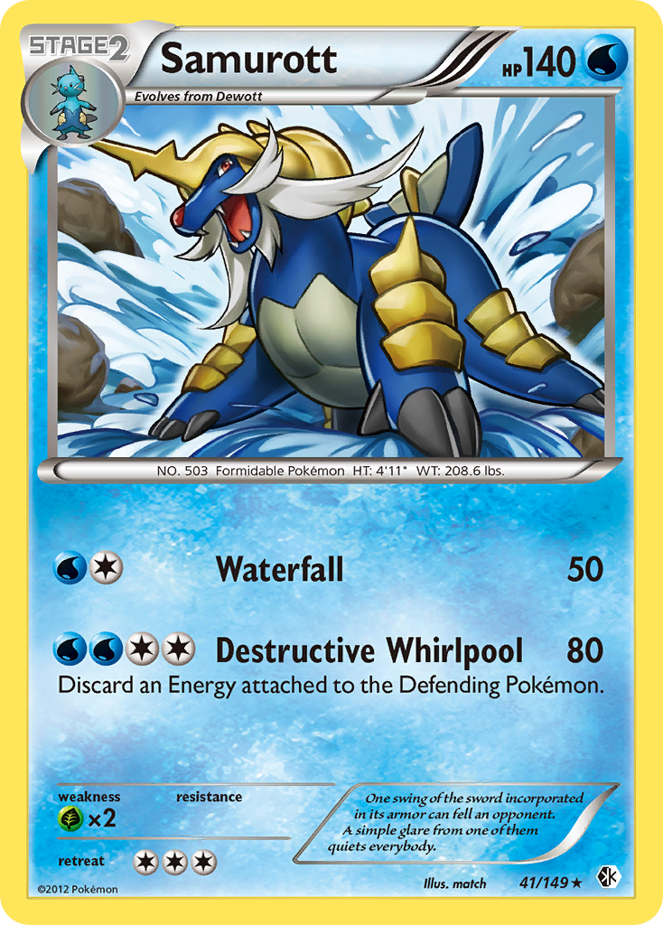 Samurott (41/149) [Black & White: Boundaries Crossed] | Odin's Place