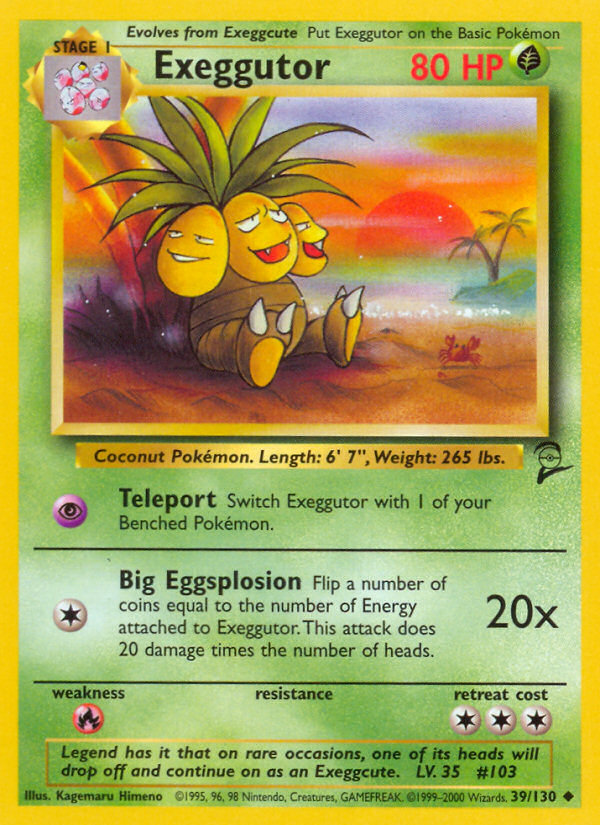 Exeggutor (39/130) [Base Set 2] | Odin's Place