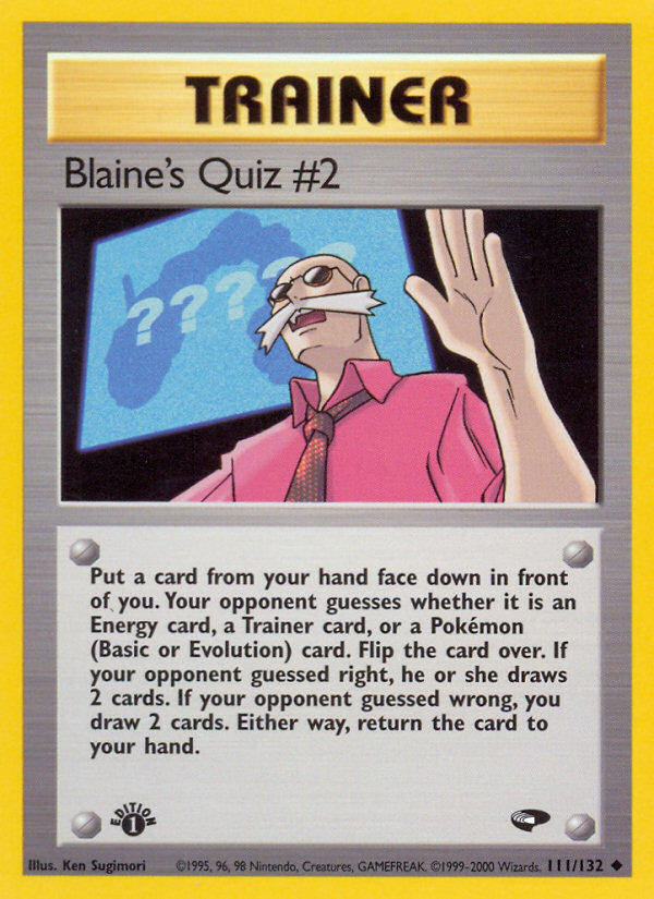 Blaine's Quiz #2 (111/132) [Gym Challenge 1st Edition] | Odin's Place