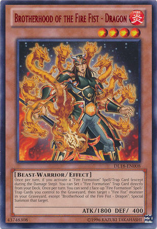 Brotherhood of the Fire Fist - Dragon (Red) [DL18-EN008] Rare | Odin's Place