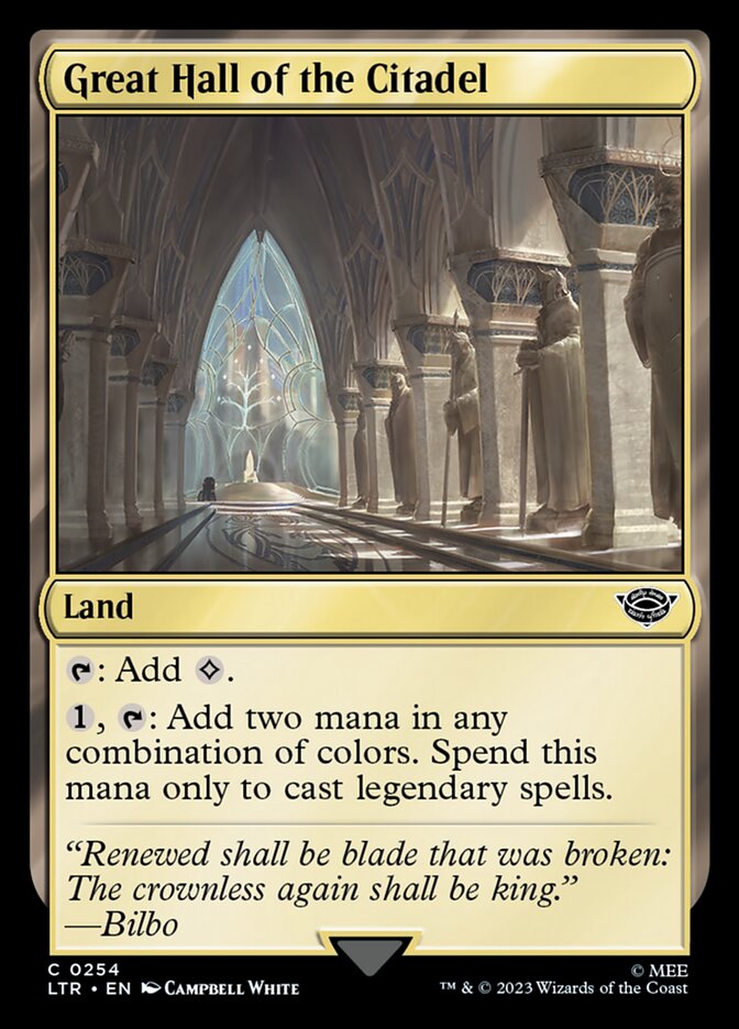 Great Hall of the Citadel [The Lord of the Rings: Tales of Middle-Earth] | Odin's Place