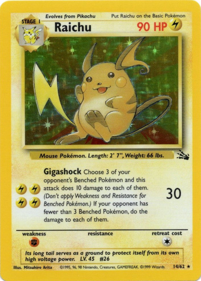 Raichu (14/62) [Fossil Unlimited] | Odin's Place