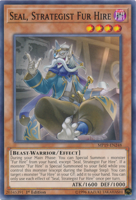 Seal, Strategist Fur Hire [MP19-EN248] Common | Odin's Place