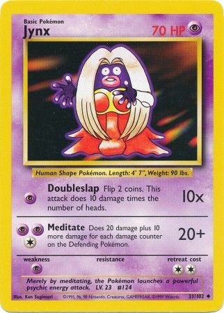 Jynx (31/102) [Base Set Unlimited] | Odin's Place