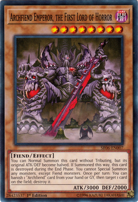 Archfiend Emperor, the First Lord of Horror [SR06-EN007] Common | Odin's Place