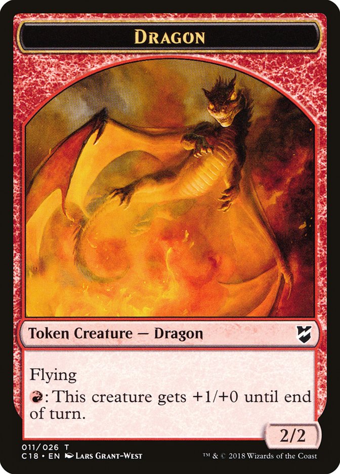 Dragon Token [Commander 2018 Tokens] | Odin's Place