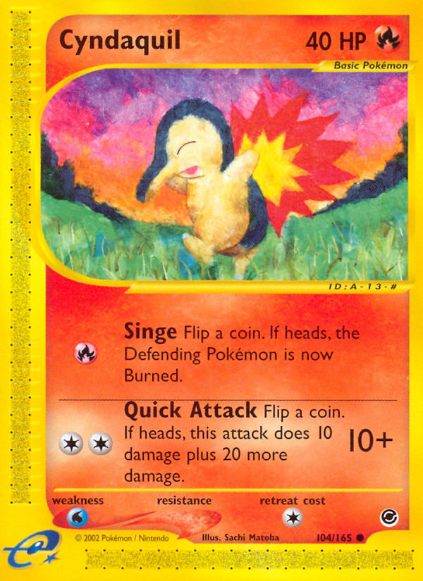 Cyndaquil (104/165) [Expedition: Base Set] | Odin's Place