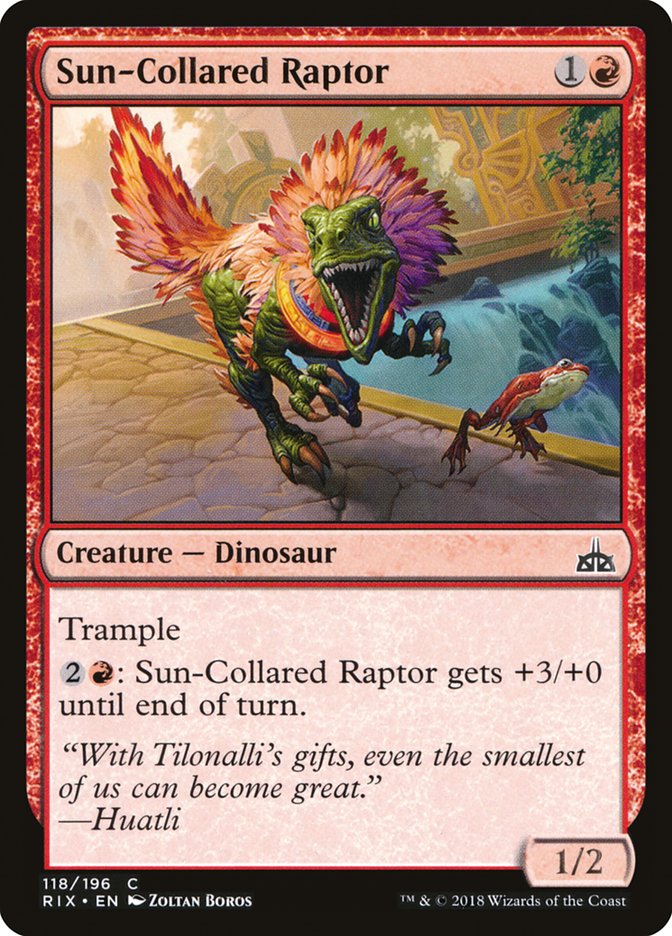 Sun-Collared Raptor (118) [Rivals of Ixalan] | Odin's Place