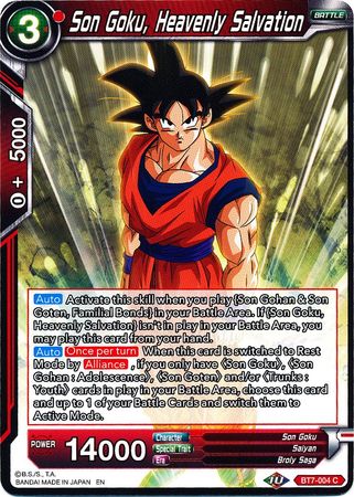 Son Goku, Heavenly Salvation (BT7-004) [Assault of the Saiyans] | Odin's Place