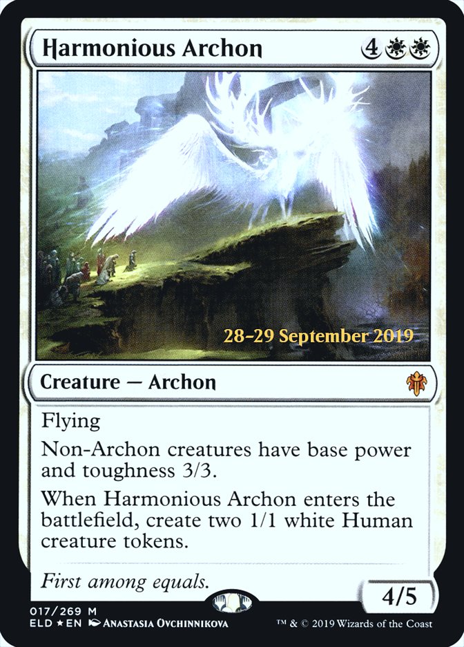 Harmonious Archon [Throne of Eldraine Prerelease Promos] | Odin's Place