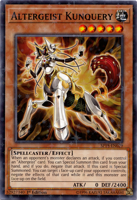 Altergeist Kunquery [SP18-EN029] Starfoil Rare | Odin's Place