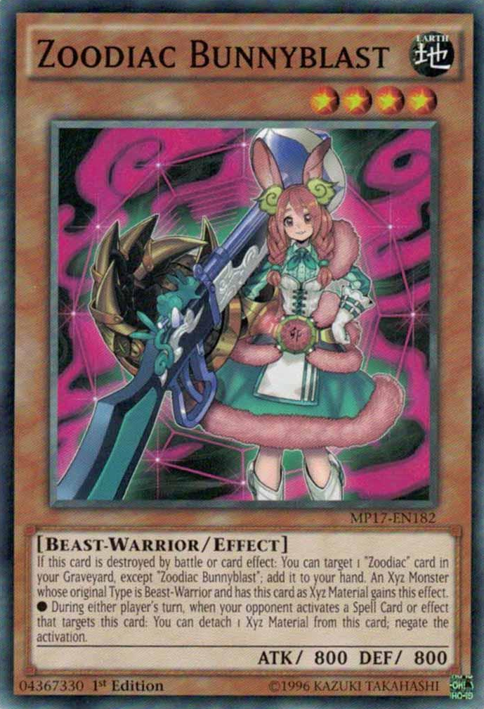 Zoodiac Bunnyblast [MP17-EN182] Common | Odin's Place
