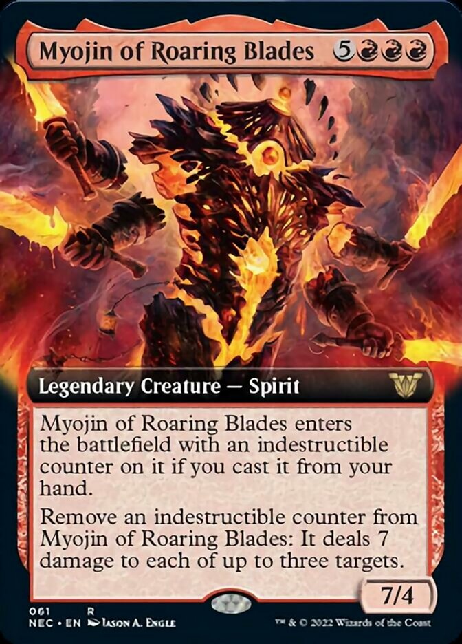 Myojin of Roaring Blades (Extended Art) [Kamigawa: Neon Dynasty Commander] | Odin's Place