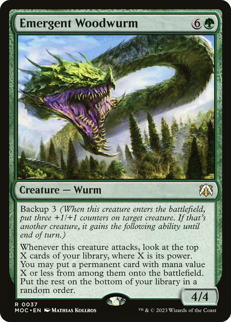 Emergent Woodwurm [March of the Machine Commander] | Odin's Place